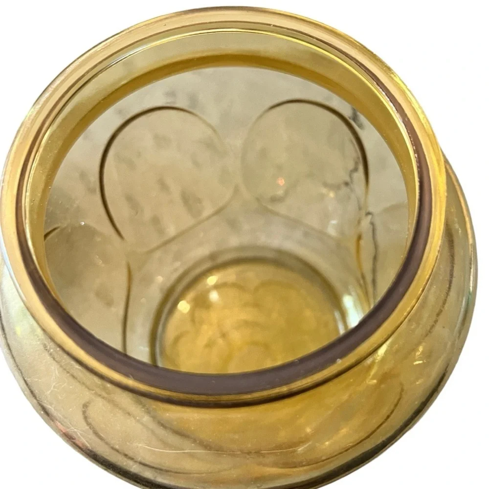 Vintage Gold Canister‎ Jar
